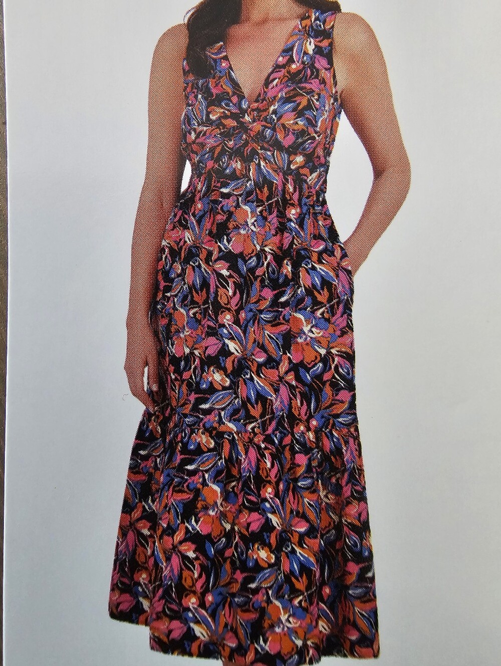 FRENCH CONNECTION Floral Sleeveless Maxi Dress
